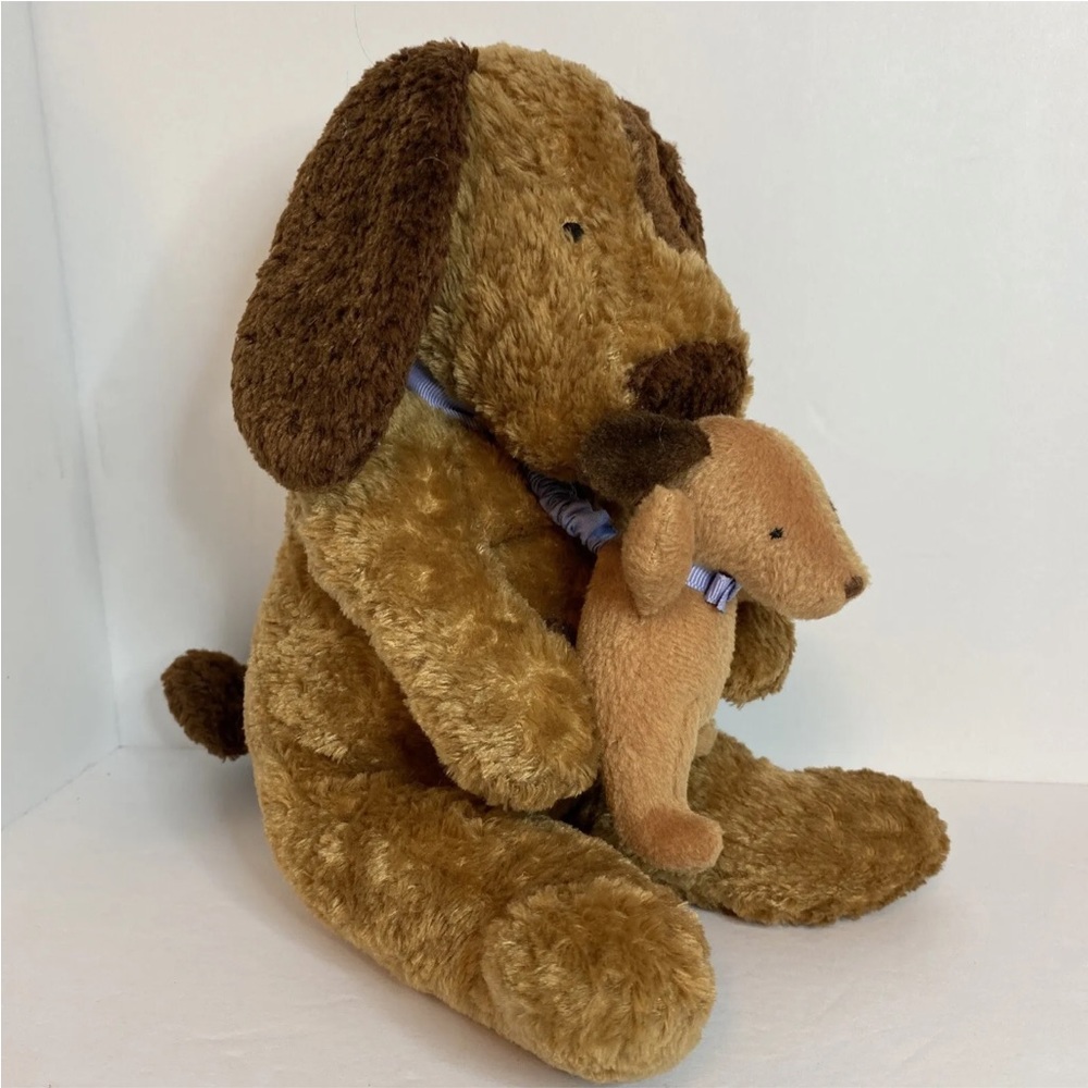 Plush Brown Dog Musical Pull Cord Mamas and Babies 1999